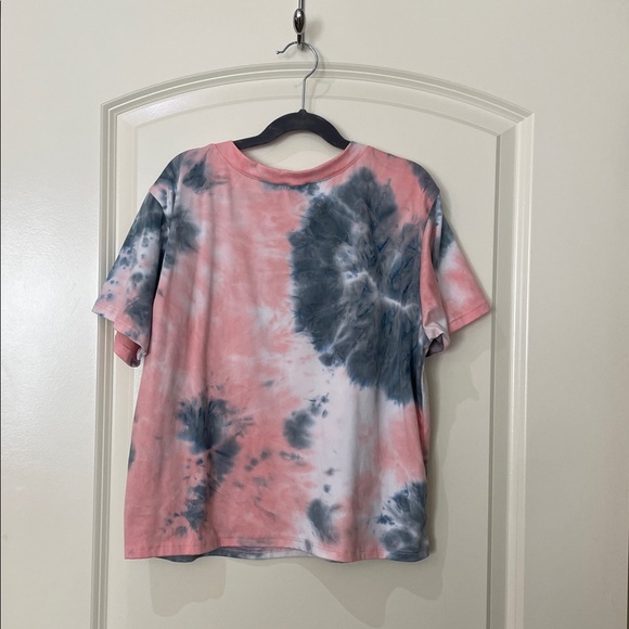 YOUTH Erge Tie-Dye Short Sleeve Tee - Pink and Gray - Picture 4 of 4